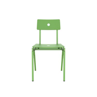 Lensvelt Piet Hein Eek MITW Wooden Chair (Without Armrests) Yellow Green (RAL6018) Yellow Green (RAL6018) Hard Leg Ends
