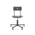 lensvelt piet hein eek mitw wooden office chair without armrests black ral9005 black ral9005 with wheels