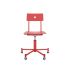 lensvelt piet hein eek mitw wooden office chair without armrests traffic red ral3020 traffic red ral3020 with wheels