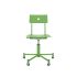 lensvelt piet hein eek mitw wooden office chair without armrests yellow green ral6018 yellow green ral6018 with wheels