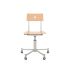 lensvelt piet hein eek mitw wooden office chair without armrests natural oak agata grey ral7038 with wheels