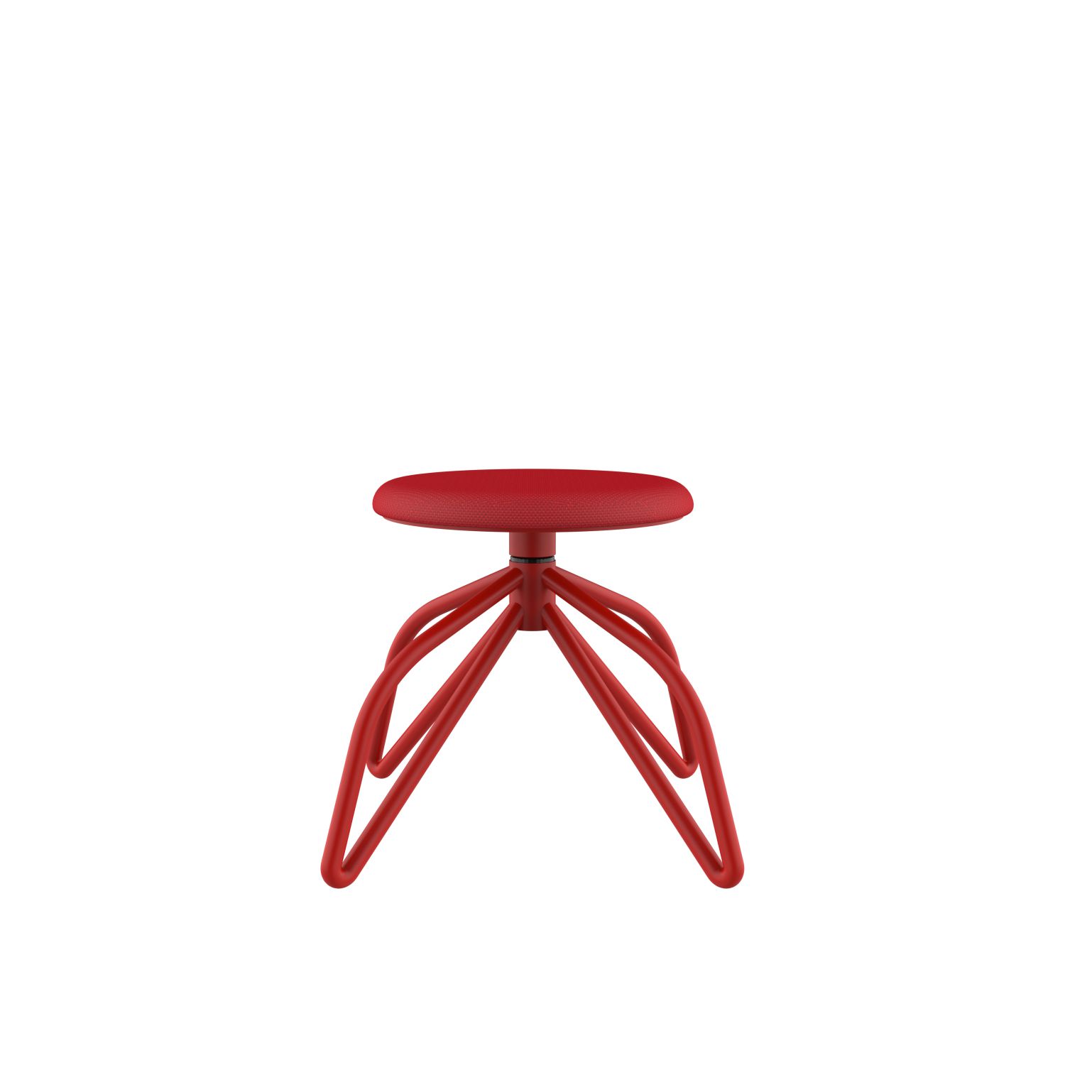 lensvelt powerhouse company coquille stool grenada red 010 traffic red ral3020 hard leg ends