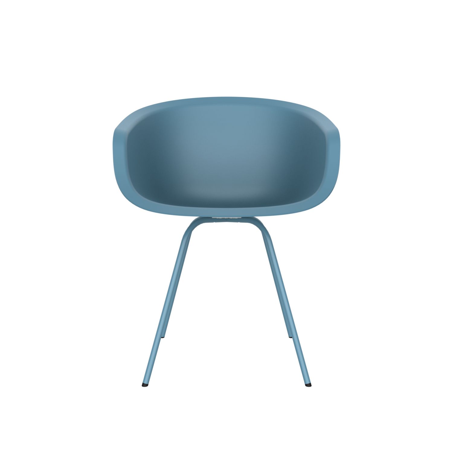 lensvelt richard hutten this bucket chair with steel base blue ral5024 blue ral5024 hard leg ends