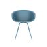 lensvelt richard hutten this bucket chair with steel base blue ral5024 blue ral5024 hard leg ends