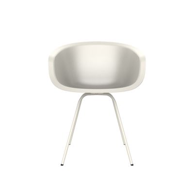 Lensvelt Richard Hutten This Bucket Chair With Steel Base White (RAL9010) White (RAL9010) Hard Leg Ends