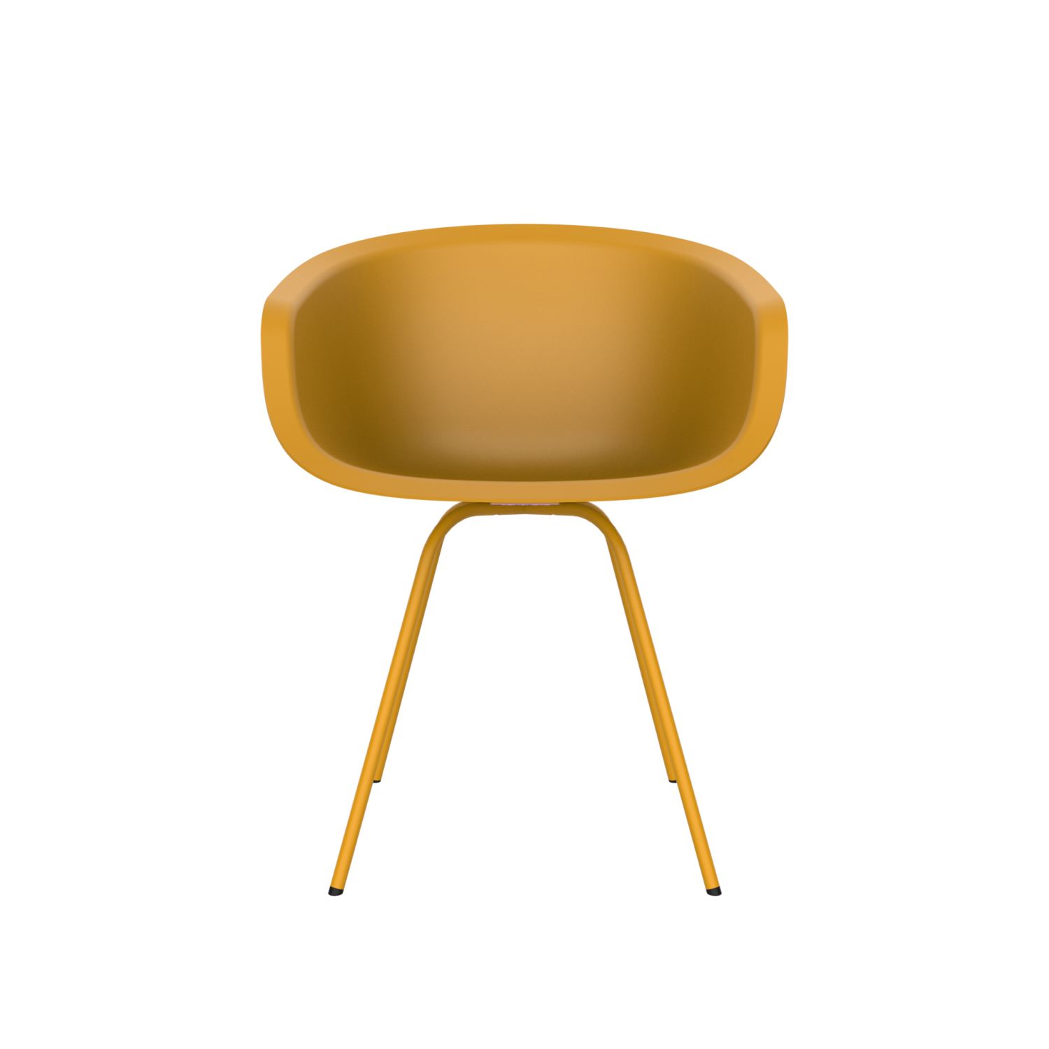 lensvelt richard hutten this bucket chair with steel base yellow ral1004 yellow ral1004 hard leg ends