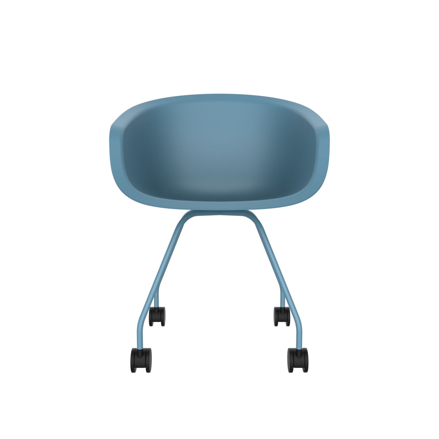 lensvelt richard hutten this bucket office chair steel base blue ral5024 blue ral5024 hard leg ends