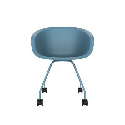 Lensvelt Richard Hutten This Bucket Office Chair Steel Base Blue (RAL5024) Blue (RAL5024) Hard Leg Ends