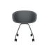 lensvelt richard hutten this bucket office chair steel base dark grey ral7011 dark grey ral7011 hard leg ends