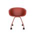 lensvelt richard hutten this bucket office chair steel base vermilion red ral2002 vermilion red ral2002 hard leg ends