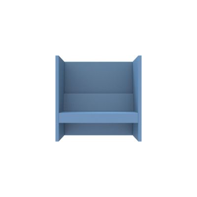 Lensvelt Rick Minkes No Idea Sofa (High Back) Width 136 cm Depth 73 cm - Height 130 cm Blue Horizon 040 Black (RAL9005)