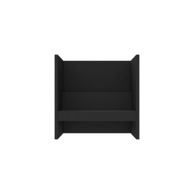 Lensvelt Rick Minkes No Idea Sofa (High Back) Width 136 cm Depth 73 cm - Height 130 cm Havana Black 090 Black (RAL9005)