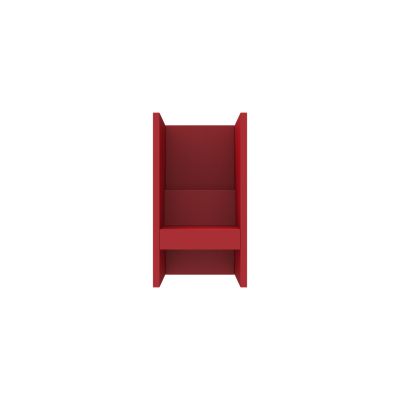Lensvelt Rick Minkes No Idea Sofa (High Back) Width 80 cm Depth 73 cm - Height 130 cm Grenada Red 010 Black (RAL9005)