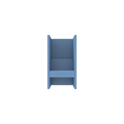 Lensvelt Rick Minkes No Idea Sofa (High Back) Width 80 cm Depth 73 cm - Height 130 cm Blue Horizon 040 Black (RAL9005)