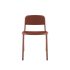 lensvelt stefan scholten loop chair upholsterd stackable without armrest moss clay brown 65 price level 1 copper brown ral8004 hard leg ends