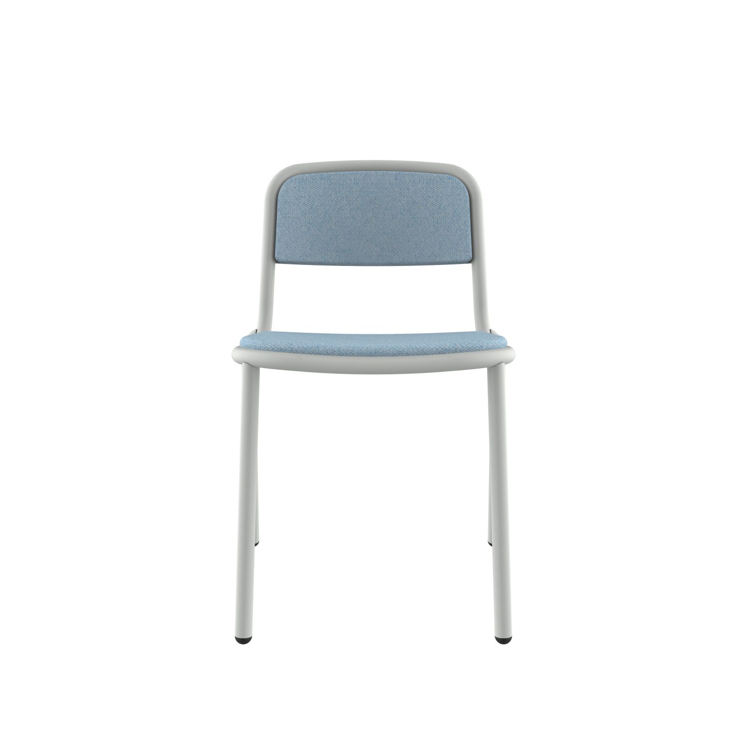 lensvelt stefan scholten loop chair upholsterd stackable without armrest moss pastel blue 40 price level 1 light grey ral7035 hard leg ends