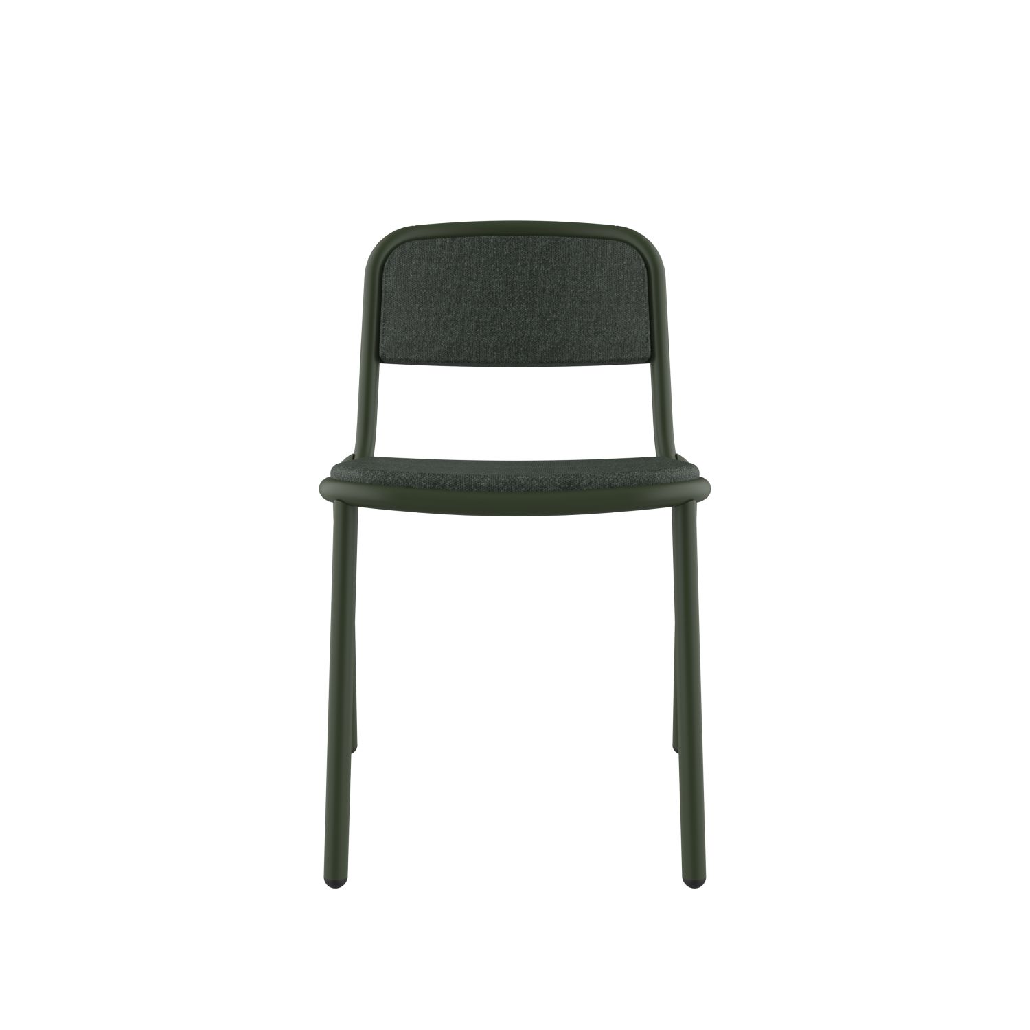 lensvelt stefan scholten loop chair upholsterd stackable without armrest moss summer green 38 price level 1 chrome green ral6020 hard leg ends