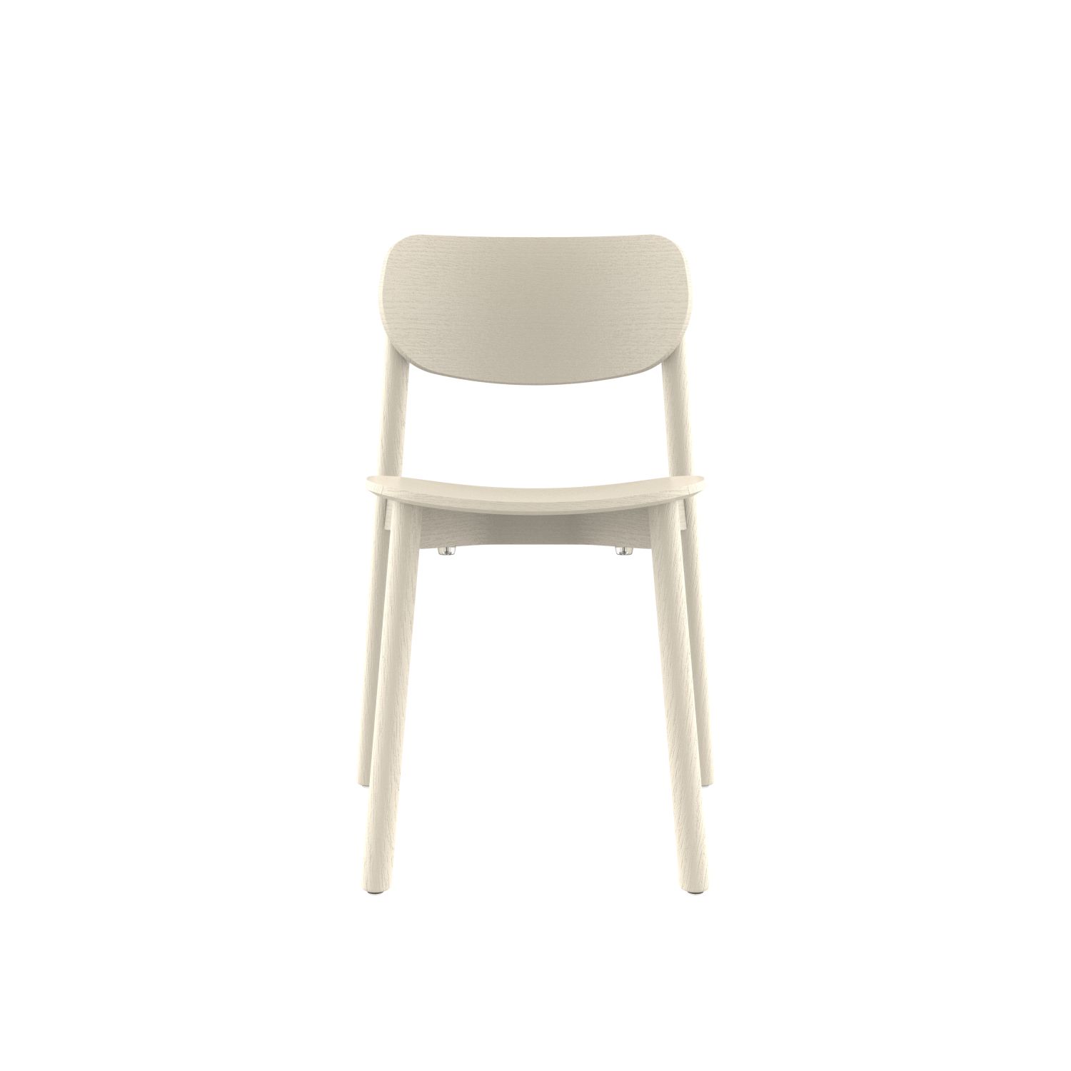 lensvelt studio stefan scholten 2thrd chair stackable no armrests oyster white ral1013 hard leg ends