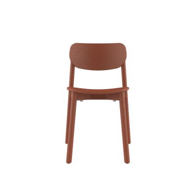 Lensvelt Studio Stefan Scholten 2THRD Chair Stackable No Armrests Copper Brown (RAL8004) Hard Leg Ends
