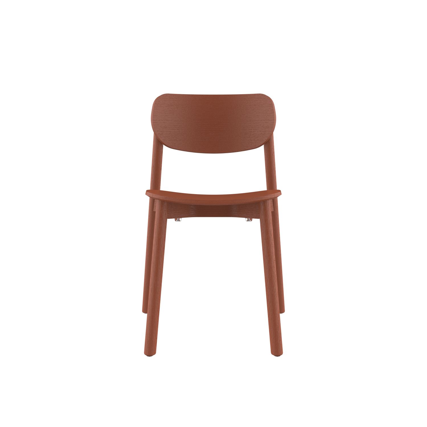 lensvelt studio stefan scholten 2thrd chair stackable no armrests copper brown ral8004 hard leg ends