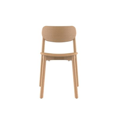 Lensvelt Studio Stefan Scholten 2THRD Chair Stackable No Armrests Mat Oak Hard Leg Ends