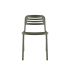 lensvelt studio stefan scholten loop chair stackable no armrests with perforation olive green ral6003