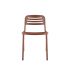lensvelt studio stefan scholten loop chair stackable no armrests with perforation copper brown ral8004