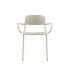 lensvelt studio stefan scholten loop chair stackable with armrests no perforation oyster white ral1013