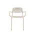 lensvelt studio stefan scholten loop chair stackable with armrests with perforation oyster white ral1013