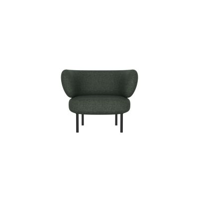 Lensvelt Studio Stefan Scholten Sofa 1-Seater (100x77cm) Middle Lounge Part Moss Summer Green (38) Frame Black (RAL9005)