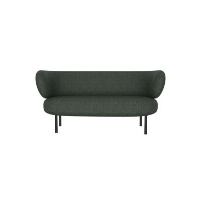 Lensvelt Studio Stefan Scholten Sofa 2-Seater (160x84cm) Middle Lounge Part Moss Summer Green (38) Frame Black (RAL9005)