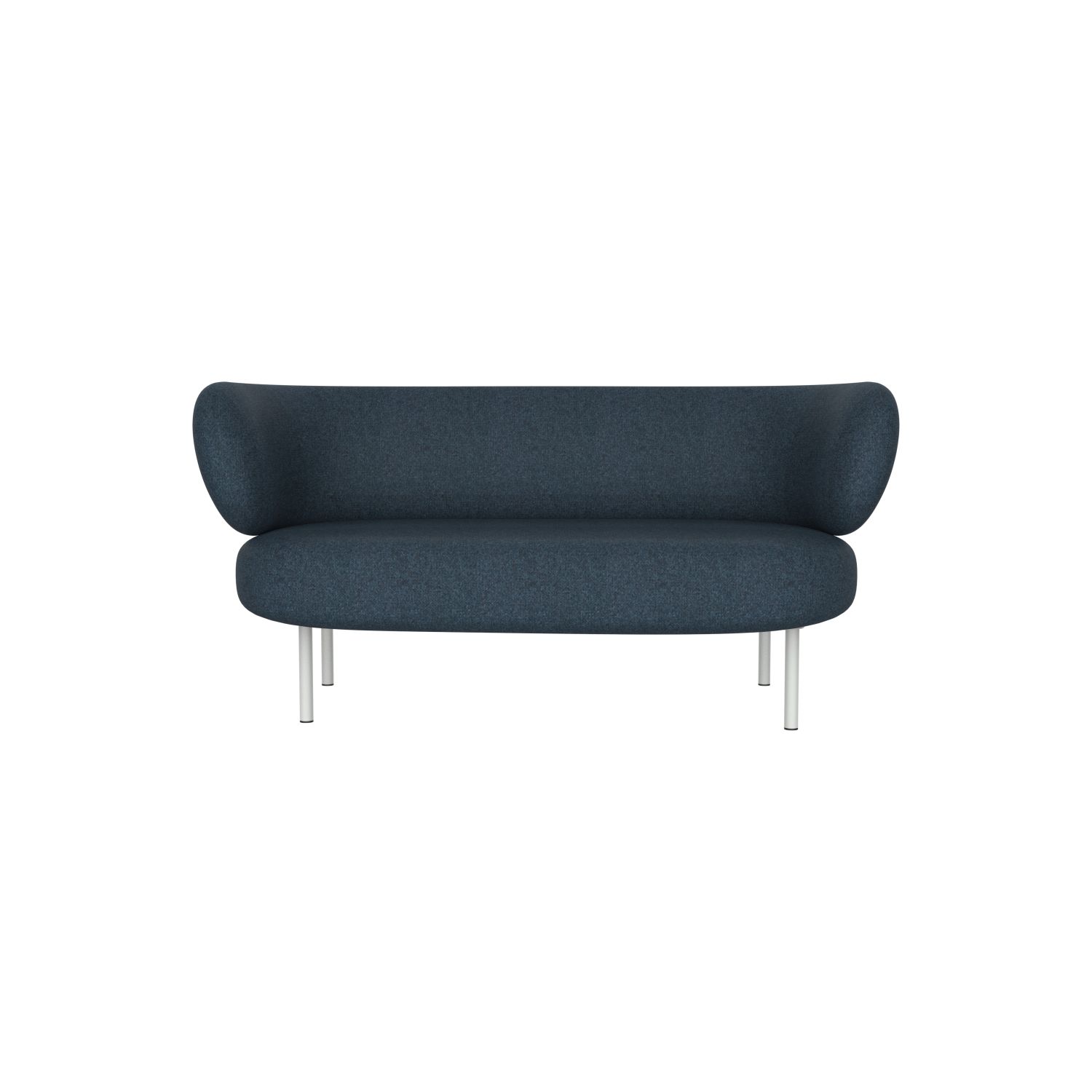 lensvelt studio stefan scholten sofa 2seater 160x84cm middle lounge part moss night blue 45 frame light grey ral7035