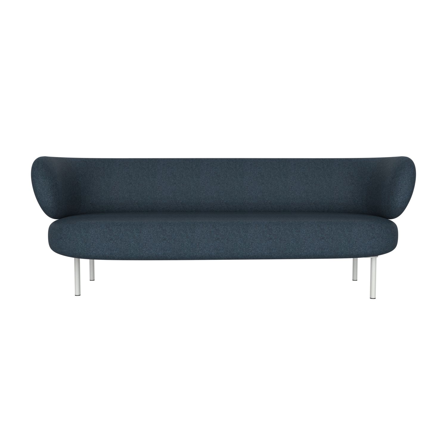 lensvelt studio stefan scholten sofa 3seater 215x84cm middle lounge part moss night blue 45 frame light grey ral7035