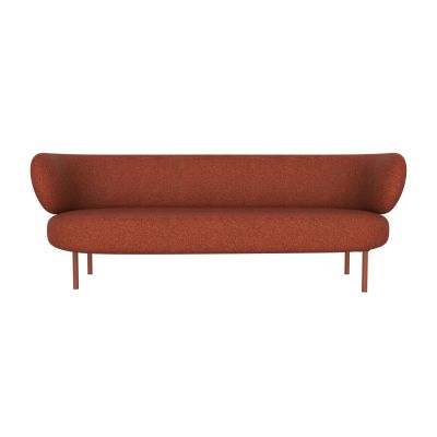 Lensvelt Studio Stefan Scholten Sofa 3-Seater 215x84cm) Middle Lounge Part Moss Clay Brown (65) Frame Copper Brown(RAL8004)