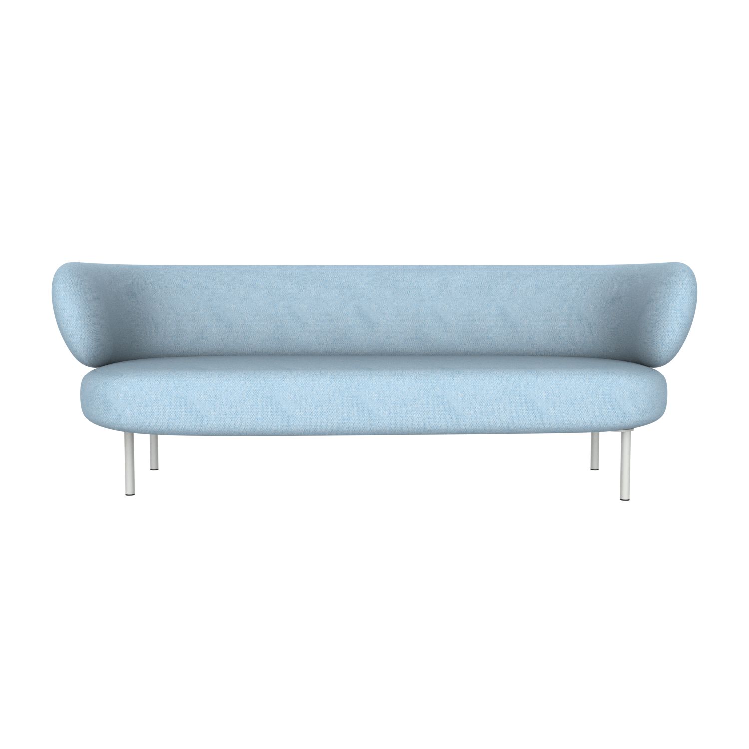 lensvelt studio stefan scholten sofa 3seater 215x84cm middle lounge part moss pastel blue 40 frame light grey ral7035