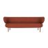 lensvelt studio stefan scholten sofa 3seater 215x84cm middle lounge part moss clay brown 65 frame copper brownral8004