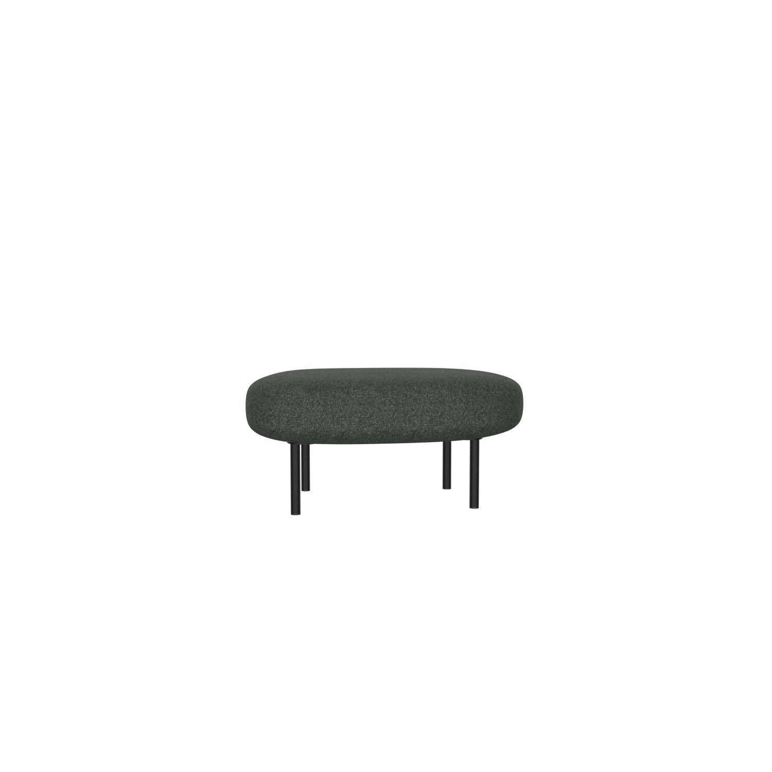 lensvelt studio stefan scholten sofa ottoman 90x70 cm middle lounge part moss summer green 38 frame black ral9005