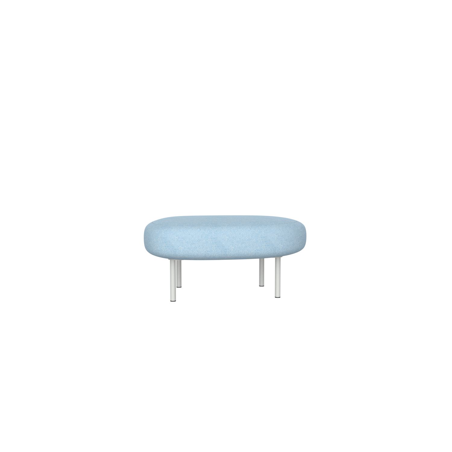 lensvelt studio stefan scholten sofa ottoman 90x70 cm middle lounge part moss pastel blue 40 frame light grey ral7035