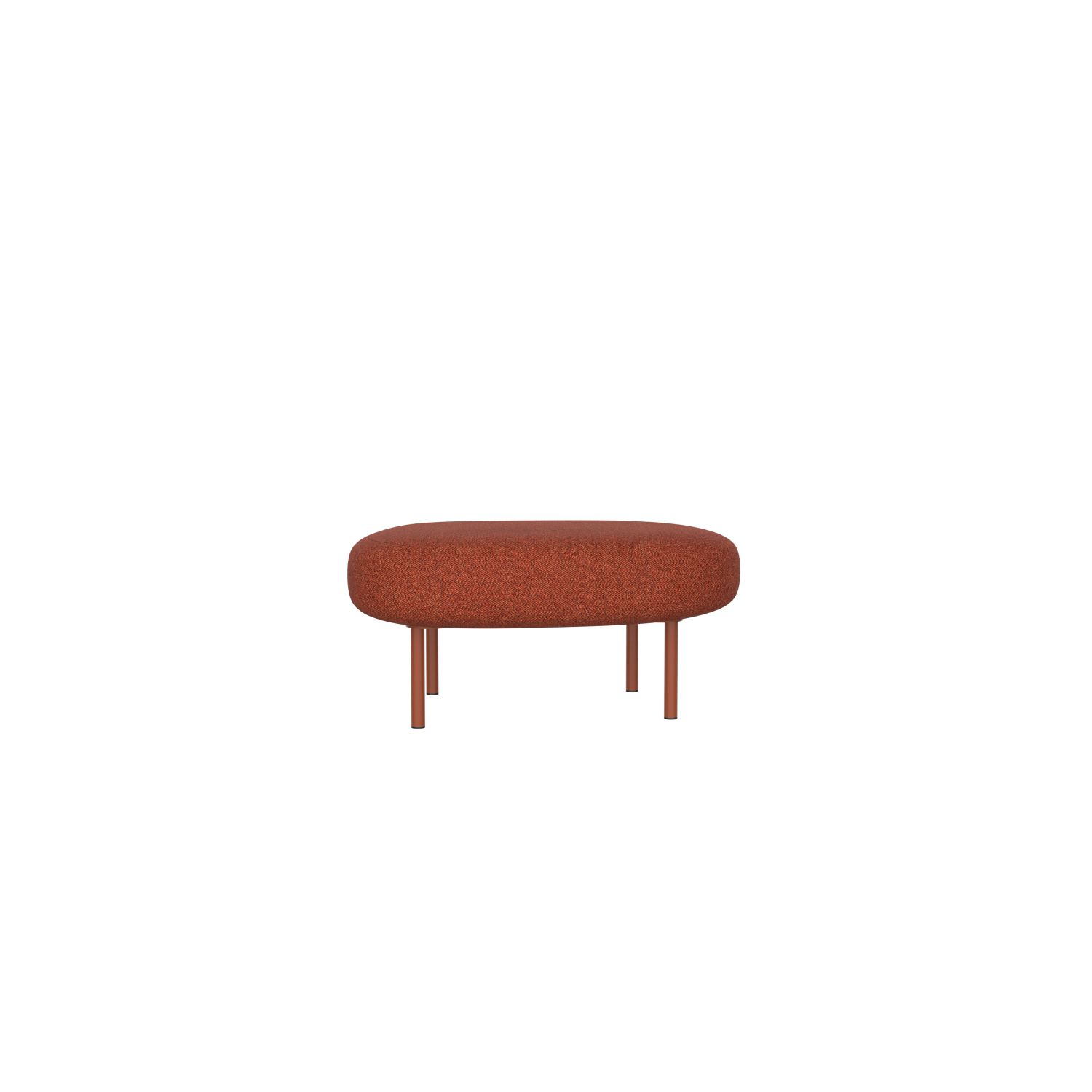lensvelt studio stefan scholten sofa ottoman 90x70 cm middle lounge part moss clay brown 65 frame copper brown ral8004