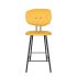 maarten baas barstool 65 cm without armrests backrest f lemon yellow 051 frame black