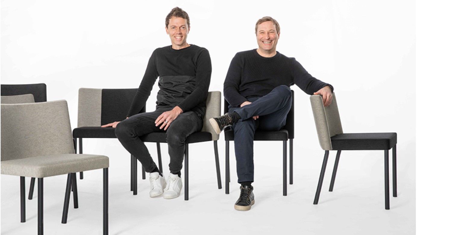 Designers of the Felix chair_ i29, Jeroen Dellensen and Jaspar Jansen