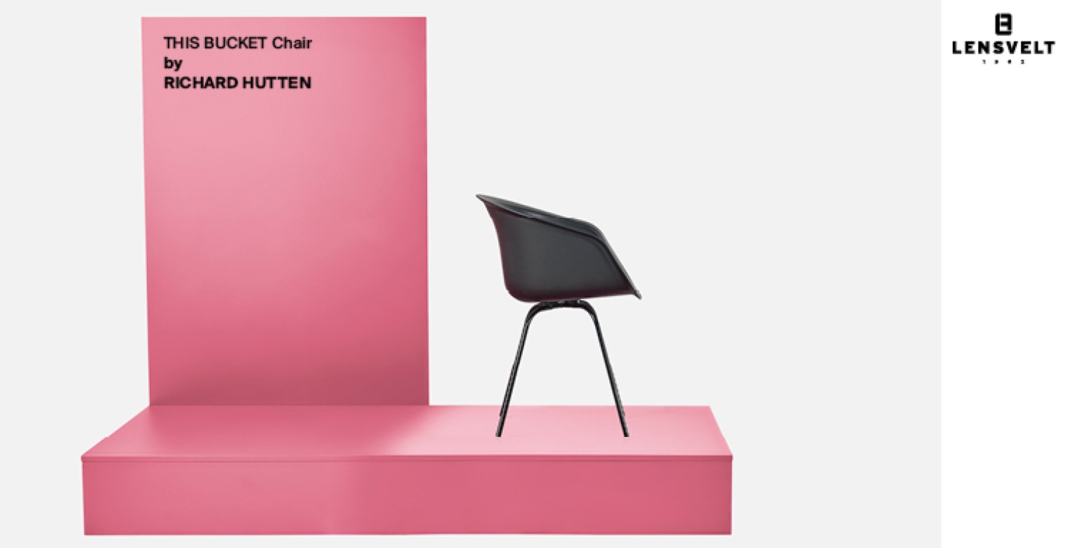 THIS Bucket Chair_ steel frame and polypropylene seat in 8 standard colors