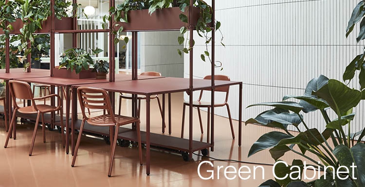 Green Cabinet versatile plant cabinet and desk