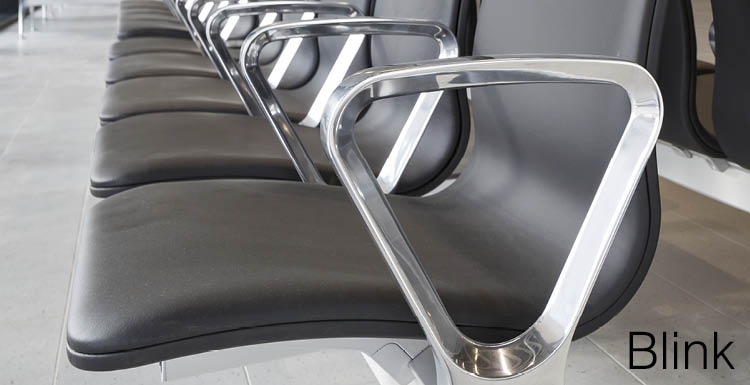Award winning  airport seating system Blink by Richard Hutten