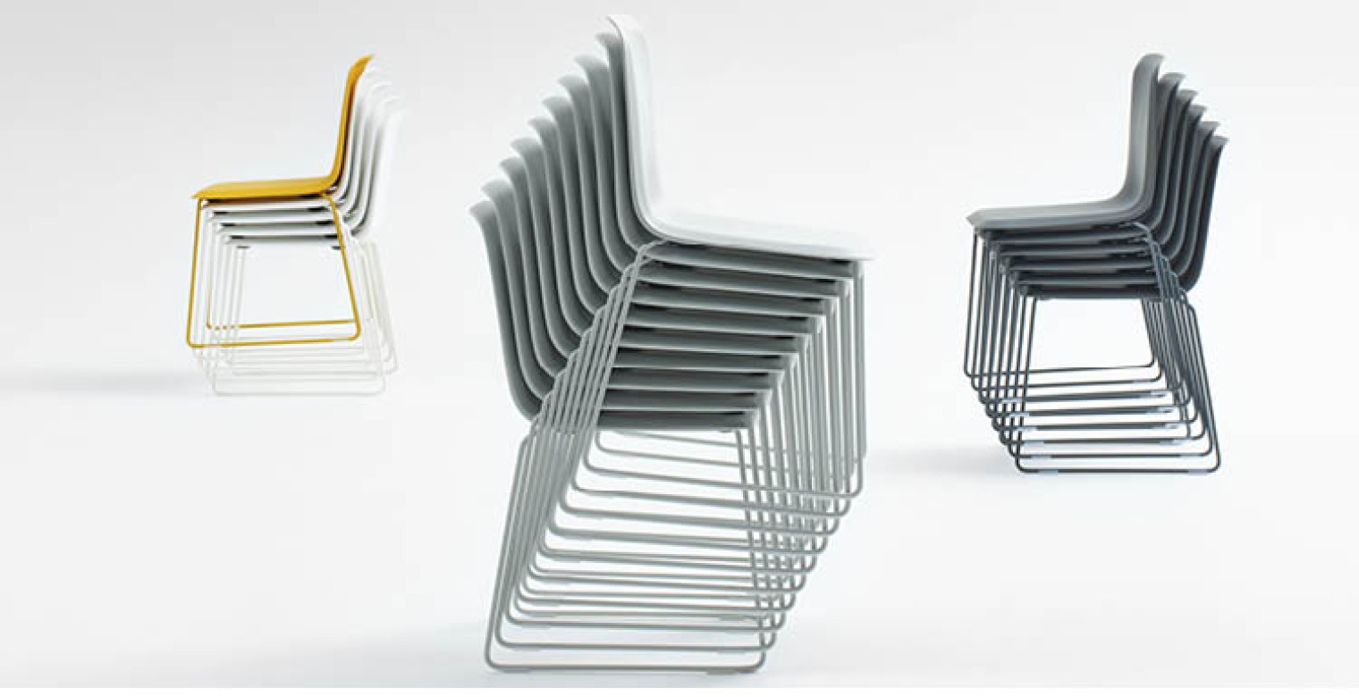 This Chairs_ are all stackable