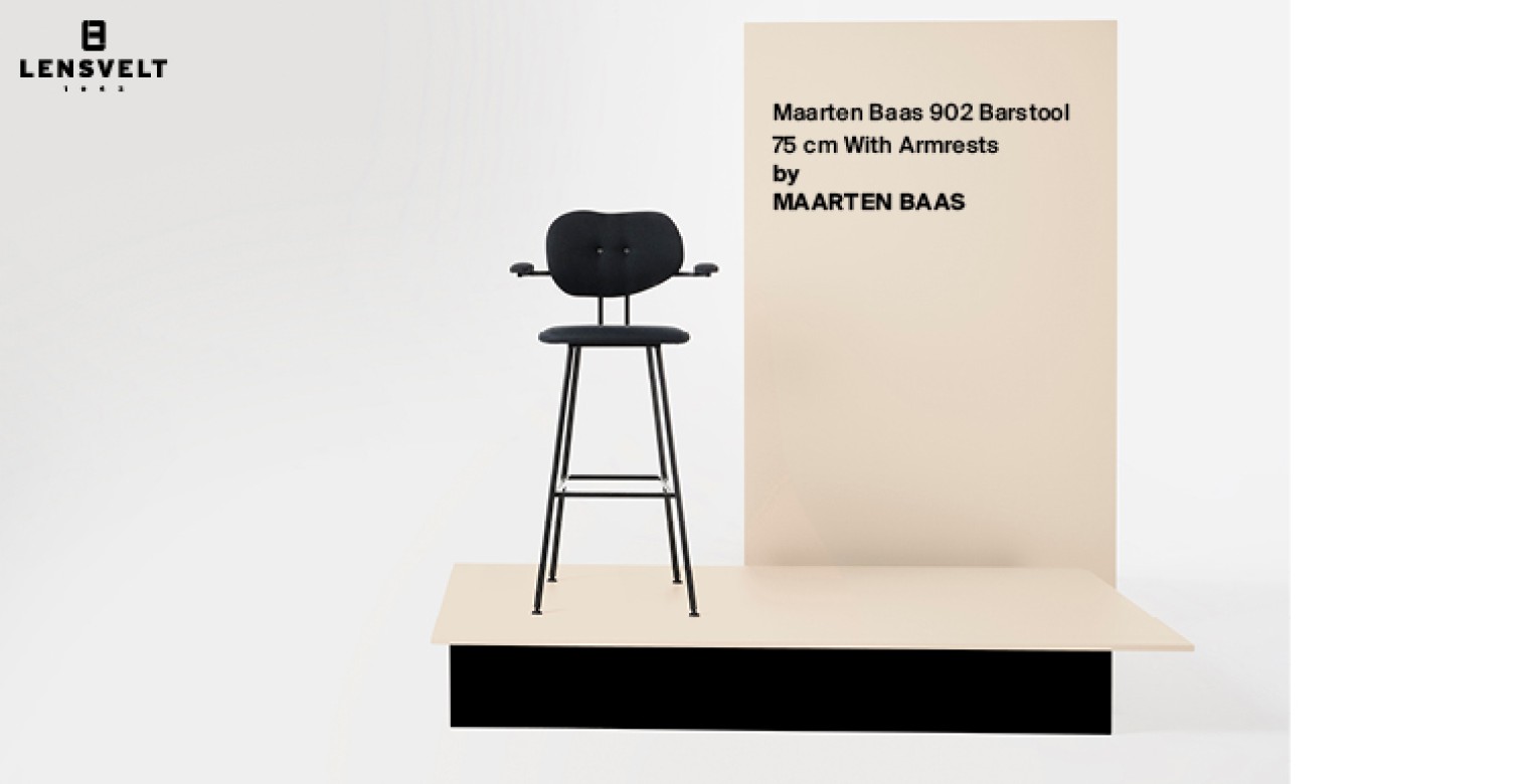 Maarten Baas 902 barstool_ 75 cm height with armrests