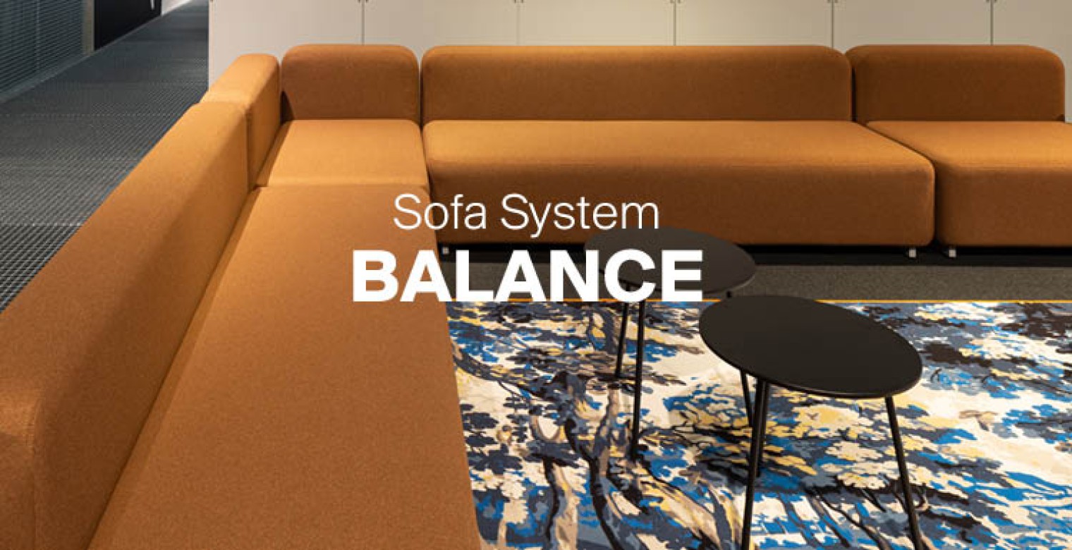 Modular Sofa Balance_ can be ordered in any size with different elements in many combinations.
