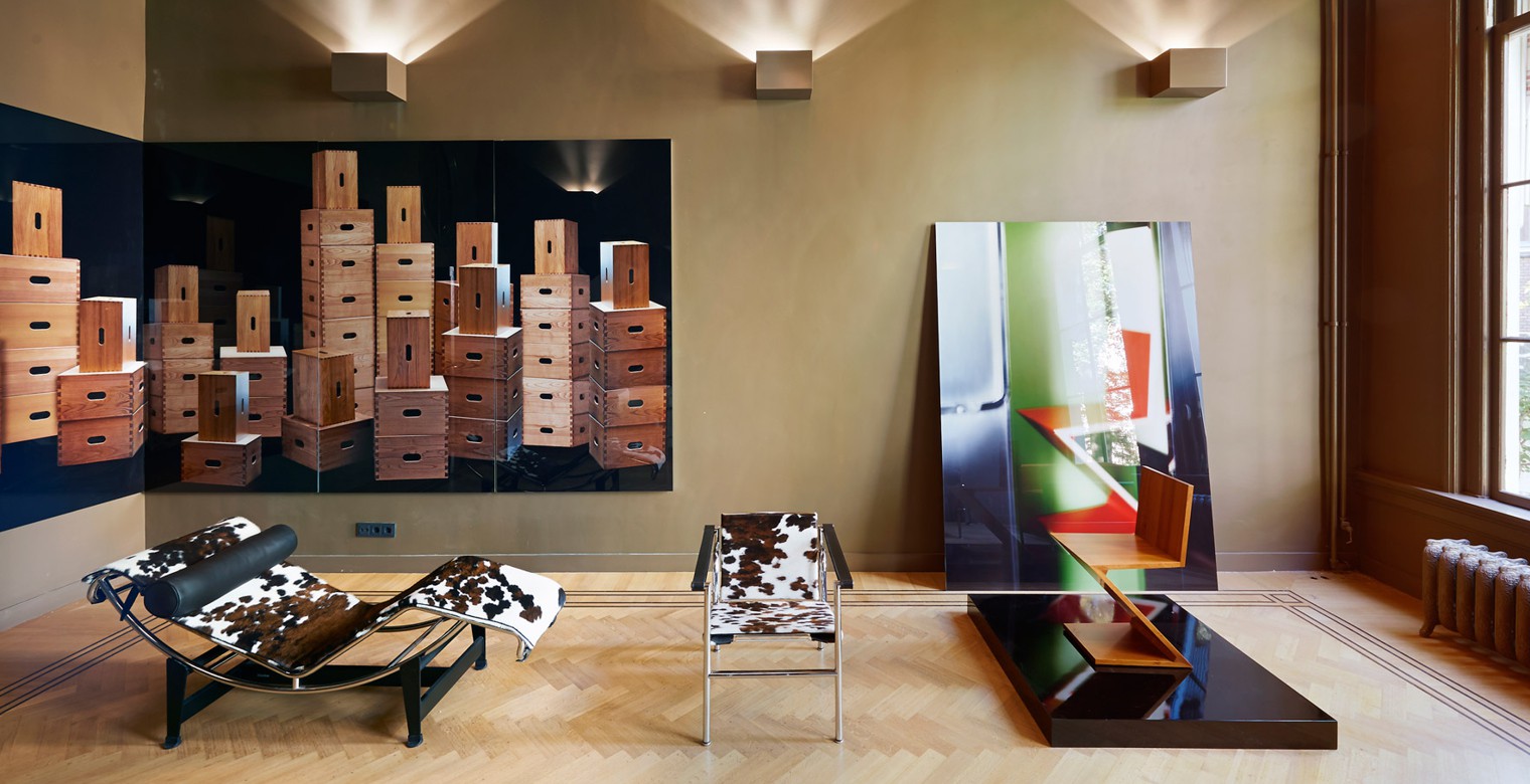  Cassina furniture displayed amongst Karl Lagerfeld photography