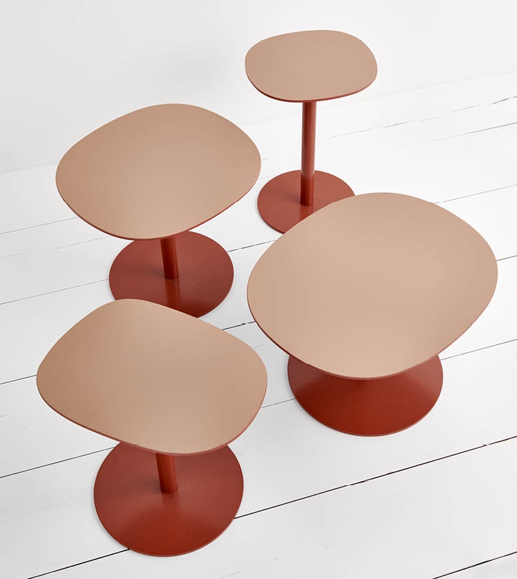 Bold side tables are the newest edition, please contact our sales representatives for more information.